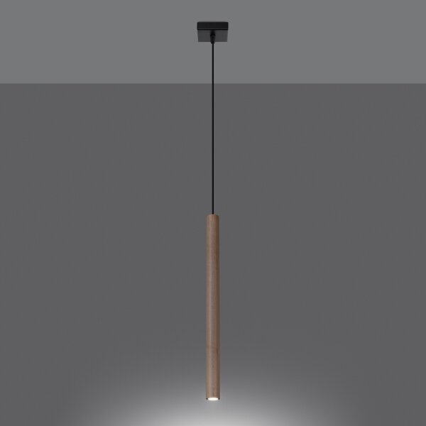 Sollux SL.1266 - Lustr na lanku PASTELO 1xG9/8W/230V dřevo