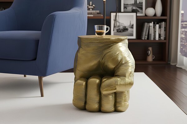 Odkládací stolek FIST 50 CM zlatý Nábytek | Doplňkový nábytek | Odkládací stolky