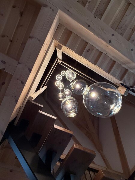 Lodes Designové závěsné LED svítidlo RANDOM SOLO, 3W, ø 23 cm, CRI90 Teplota světla: 2700K, Barva stínidla: Sněhově bílá, Barva kabelu: transparentní