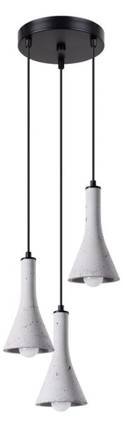 Sollux SL.1226 - Lustr na lanku REA 3xE14/12W/230V beton