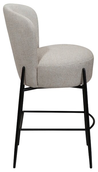 ​​​​​Dan-Form Světle šedá bouclé barová židle DAN-FORM Orbit 68 cm