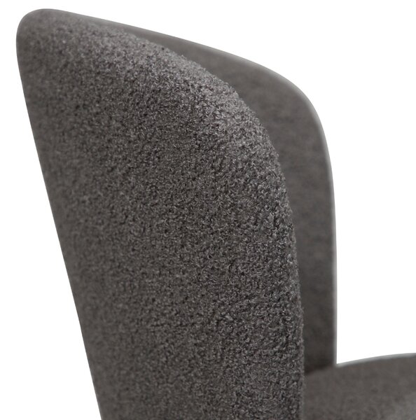 ​​​​​Dan-Form Tmavě šedá bouclé barová židle DAN-FORM Orbit 68 cm