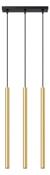 Sollux SL.1196 - Lustr na lanku PASTELO 3xG9/8W/230V zlatá