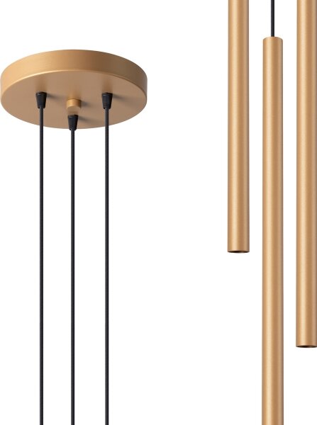 Sollux SL.1172 - Lustr na lanku PASTELO 3xG9/8W/230V zlatá