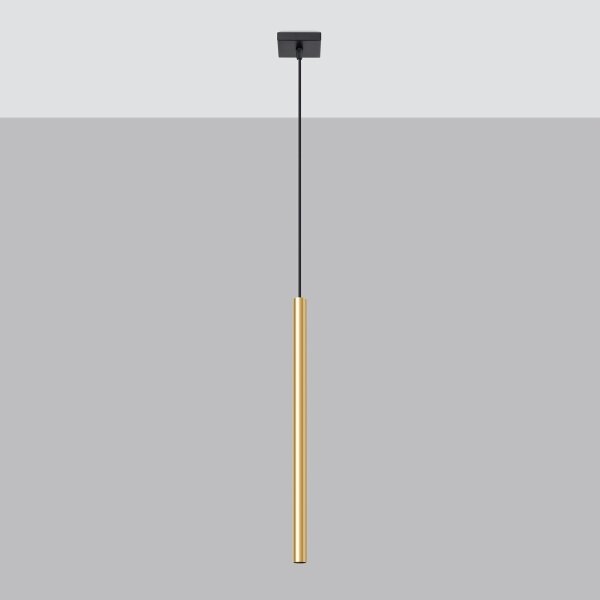 Sollux SL.1195 - Lustr na lanku PASTELO 1xG9/8W/230V zlatá