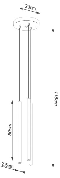 Sollux SL.1172 - Lustr na lanku PASTELO 3xG9/8W/230V zlatá