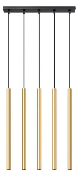 Sollux SL.1198 - Lustr na lanku PASTELO 5xG9/8W/230V zlatá