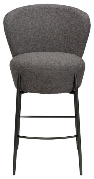 ​​​​​Dan-Form Tmavě šedá bouclé barová židle DAN-FORM Orbit 68 cm