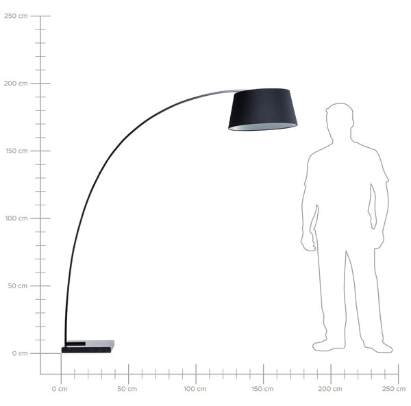 Stojací lampa BENUE Kov Černá