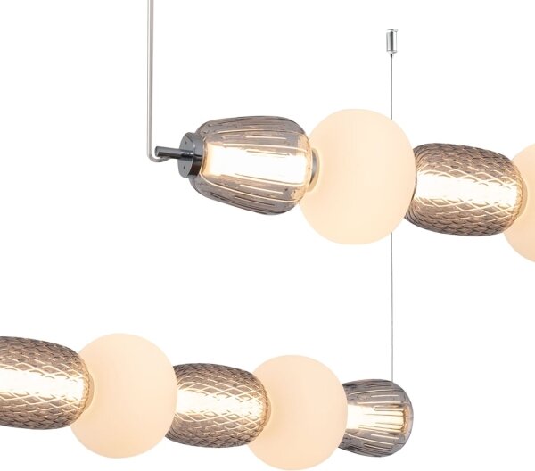LED Lustr na lanku CARO LED/42W/230V chrom