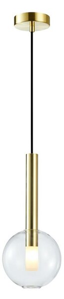 Lustr na lanku NIKO 1xG9/9W/230V pr. 15 cm zlatá