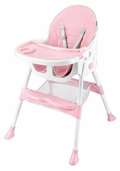 Jídelní židlička Baby Mix Nora dusty pink