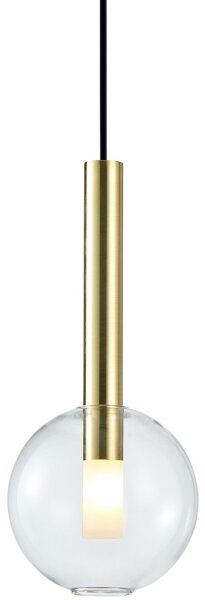 Lustr na lanku NIKO 1xG9/9W/230V pr. 15 cm zlatá
