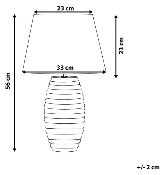 Stolní lampa EBRO Porcelán Zlatá