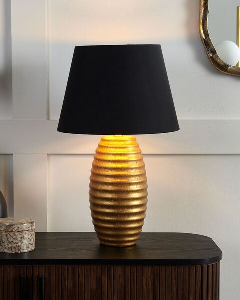Stolní lampa EBRO Porcelán Zlatá