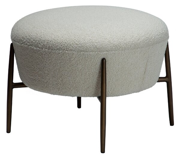 ​​​​​Dan-Form Světle šedá bouclé podnožka DAN-FORM Orbit 55 cm
