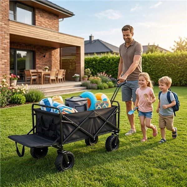 Skládací přepravní vozík Baby Mix černá