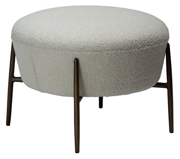 ​​​​​Dan-Form Světle šedá bouclé podnožka DAN-FORM Orbit 55 cm