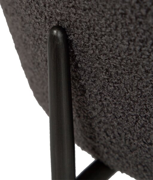 ​​​​​Dan-Form Tmavě šedá bouclé podnožka DAN-FORM Orbit 55 cm