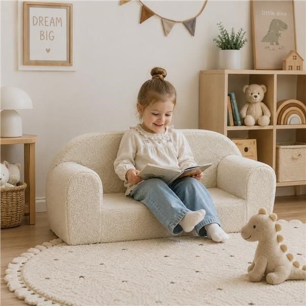 Dětská taburetka New Baby Teddy cream