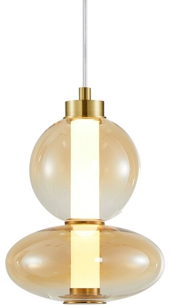 LED Lustr na lanku DAPHNE LED/12W/230V zlatá