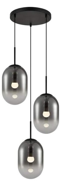 Lustr na lanku ALIAS 3xE14/40W/230V černá/šedá