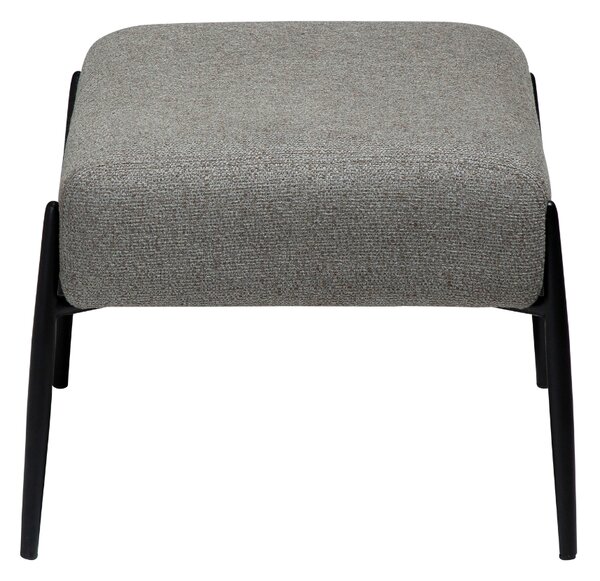 ​​​​​Dan-Form Šedá bouclé podnožka DAN-FORM Glam 55 x 51 cm