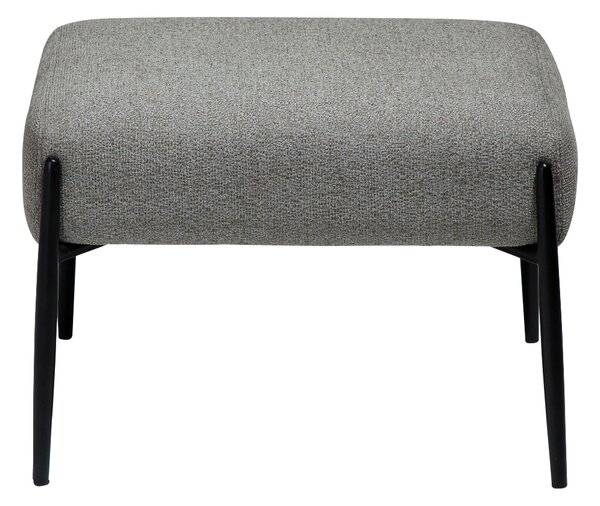 ​​​​​Dan-Form Šedá bouclé podnožka DAN-FORM Glam 55 x 51 cm