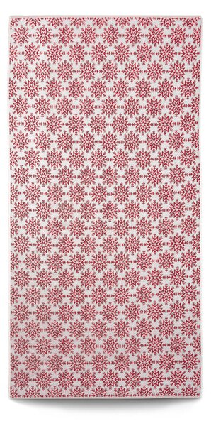 Ručník Veba ZARA Vločky červená Velikost: 55x100 cm