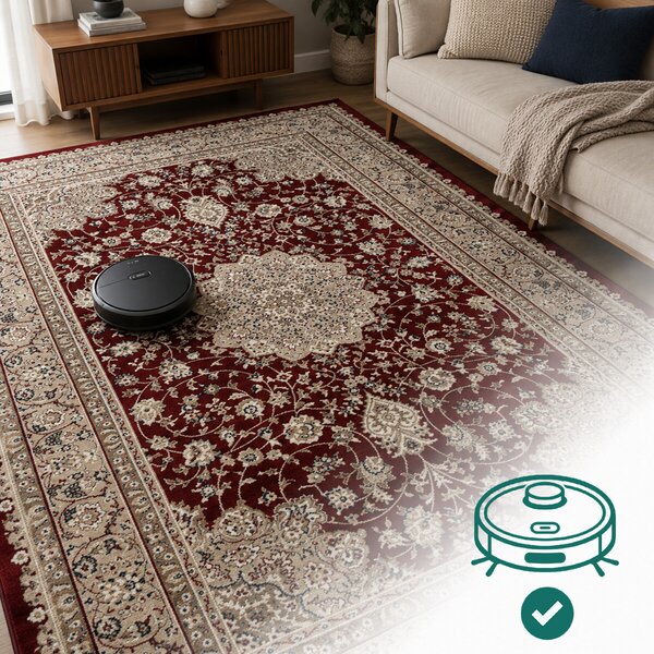 Angel Carpet, Kusový koberec Sultan 12 Red, 80x150, červená, kancelář