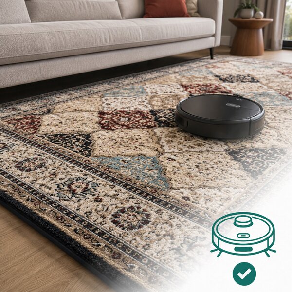 Angel Carpet, Kusový koberec Sultan 25 Blue/red, 80x150, vícebarevná, kancelář