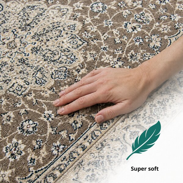 Angel Carpet, Kusový koberec Sultan 42 Beige, 80x150, béžová, kancelář
