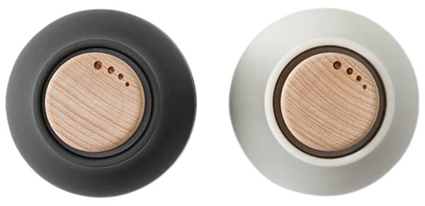 Audo CPH Set dvou bílo černých silikonových mlýnků na sůl a pepř AUDO GRINDER 10,5 cm