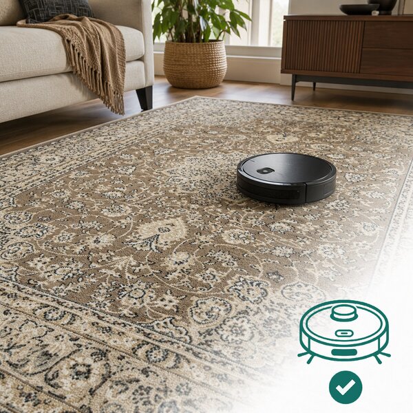 Angel Carpet, Kusový koberec Sultan 42 Beige, 80x150, béžová, kancelář