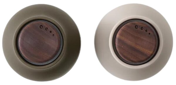 Audo CPH Set dvou zeleno béžových silikonových mlýnků na sůl a pepř AUDO GRINDER 10,5 cm