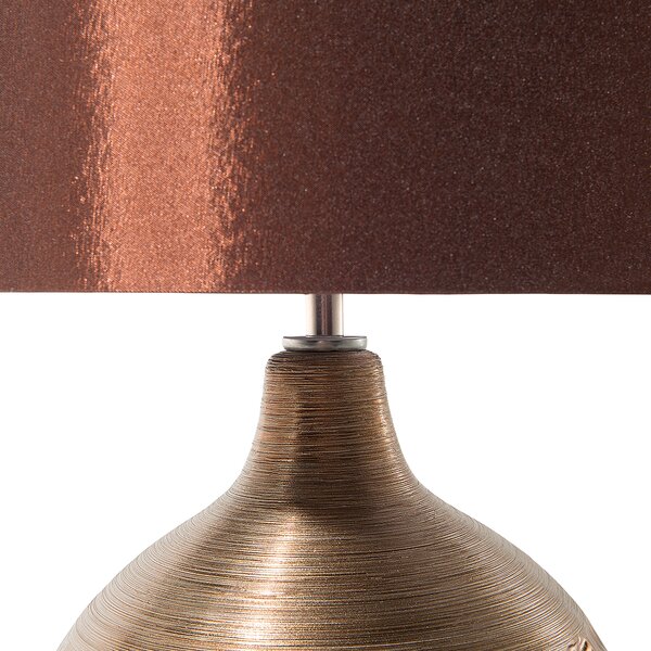 Stolní lampa YAKIMA Porcelán Hnědá