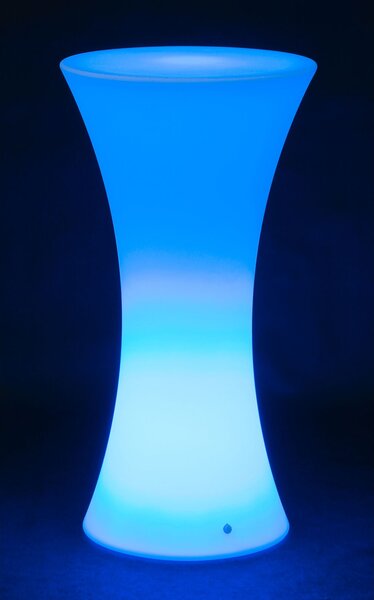 LED svítící koktejlový stůl, 110 x 58 cm