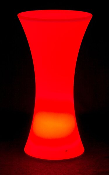 LED svítící koktejlový stůl, 110 x 58 cm