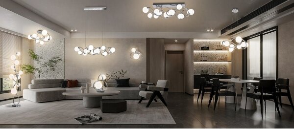 Wofi 3014-907 - LED Stojací lampa NANCY 9xG9/3,5W/230V lesklý chrom