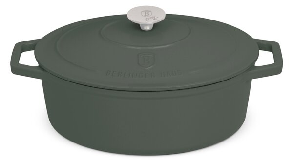 Pekáč litinový s poklicí 30 cm Matte Green Collection