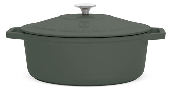 Pekáč litinový s poklicí 30 cm Matte Green Collection