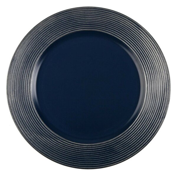 Mělký talíř Versa Modrý Plastické 33 x 33 cm