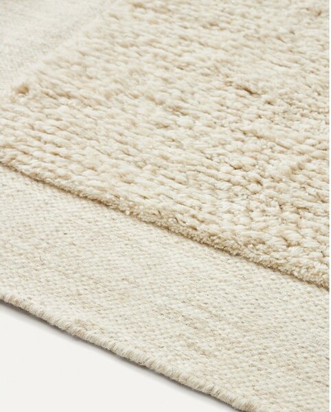 Bílý vlněný koberec 160x230 cm Marely – Kave Home