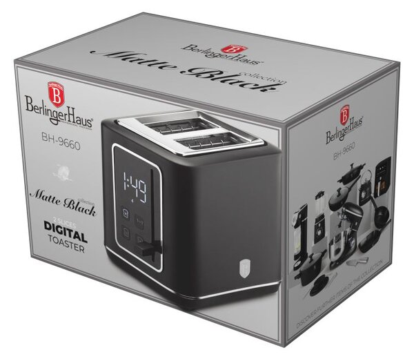 Topinkovač digitální nerez ocel Matte Black Collection