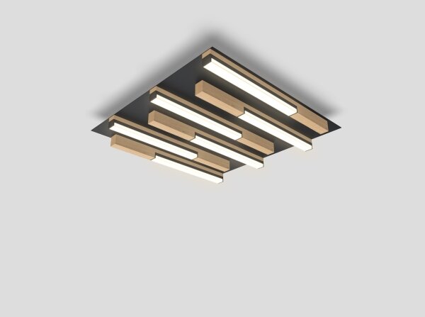 Wofi 9031-606 - LED Stmívatelné stropní svítidlo PALERMO LED/26W/230V dřevo