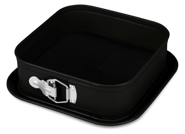 Forma na dort hranatá s titanovým povrchem 28 x 28 cm Matte Black Collection