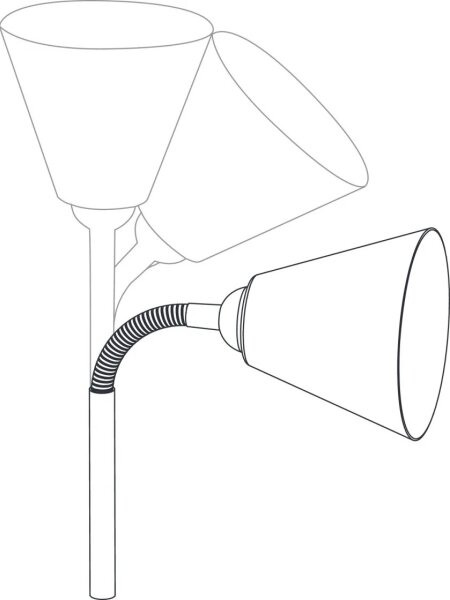 Paulmann 95427 - 1xE14/20W Nástěnná lampa JUNUS do zásuvky 230V