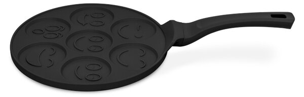 Lívanečník s titanovým povrchem Smajlíci 26 cm Matte Black Collection