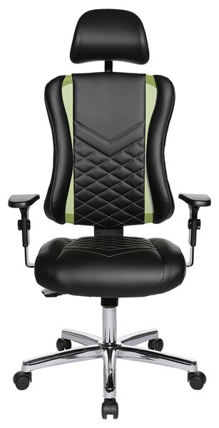 HERNÍ ŽIDLE, vzhled kůže, zelená, černá Dieter Knoll - Online Only kancelářské židle, Online Only