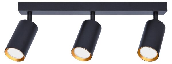 Brilagi - Bodové svítidlo SELE 3xGU10/30W/230V černá/zlatá